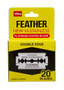 FEATHER Hi Stainless Double Edge Razor Blades 20 Pack